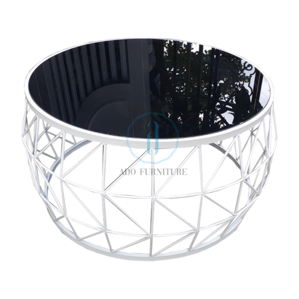 Bàn sofa kiếng đen