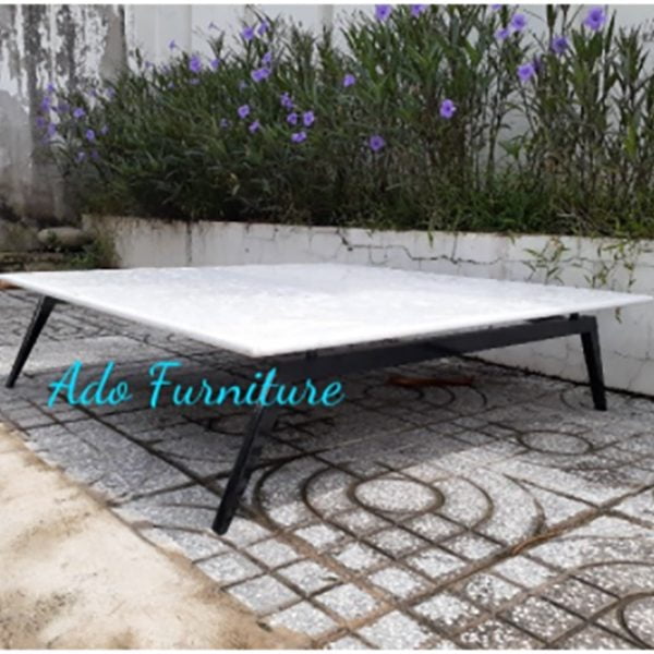 Bàn trà/ Bàn sofa giá rẻ mặt đá Ado 060