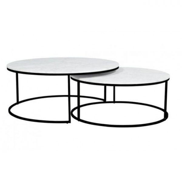 Bàn sofa khung sắt mặt đá