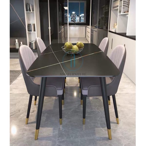 Bộ bàn ăn mặt đá Ceramic 002 NK