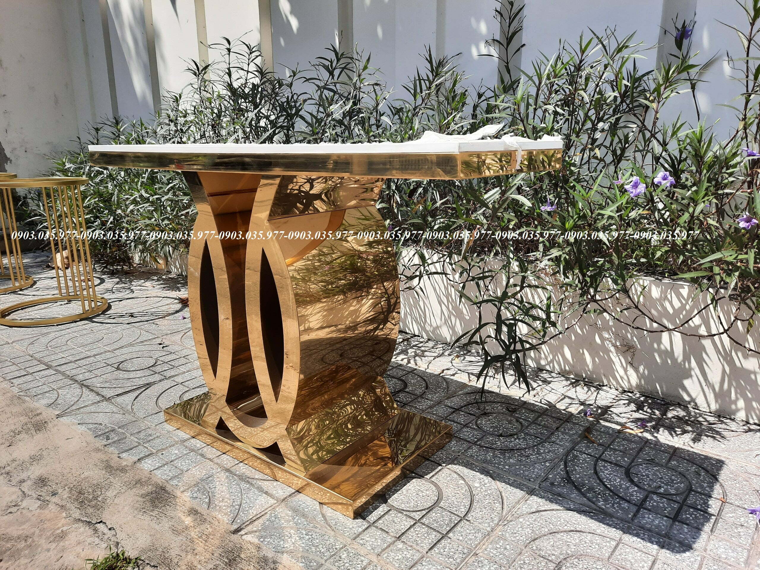 Bàn consode inox mạ PVD