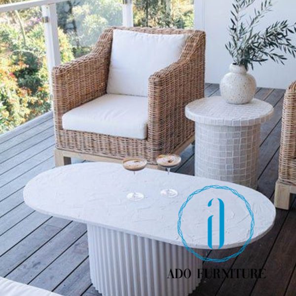 Bàn sofa/bàn trà chân gỗ nan