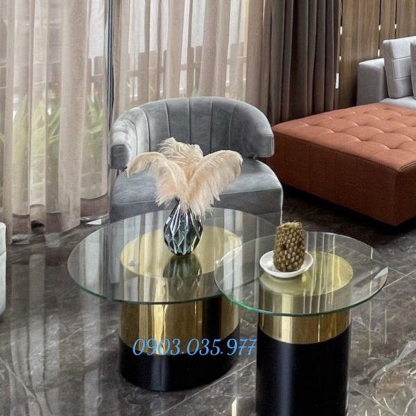 Bàn sofa inox mạ pvd